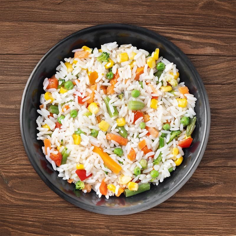arroz Plato con arroz con verduras