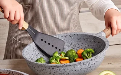 Cocina con menos aceite