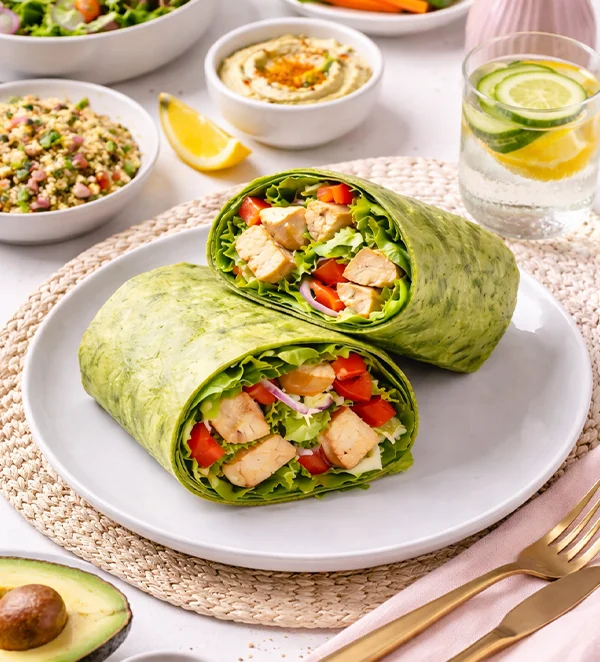 Wrap de espinacas